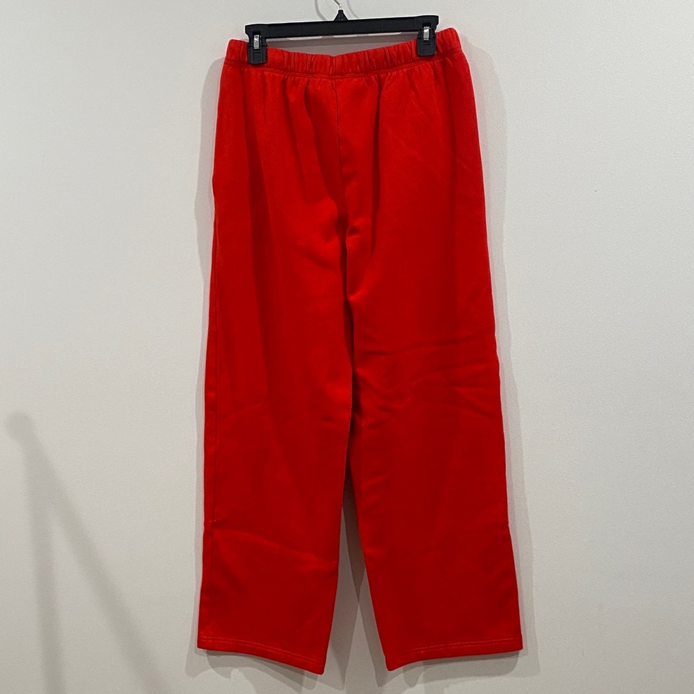 Skims red fleeced cotton blend sweatpants - Picture 4 of 4